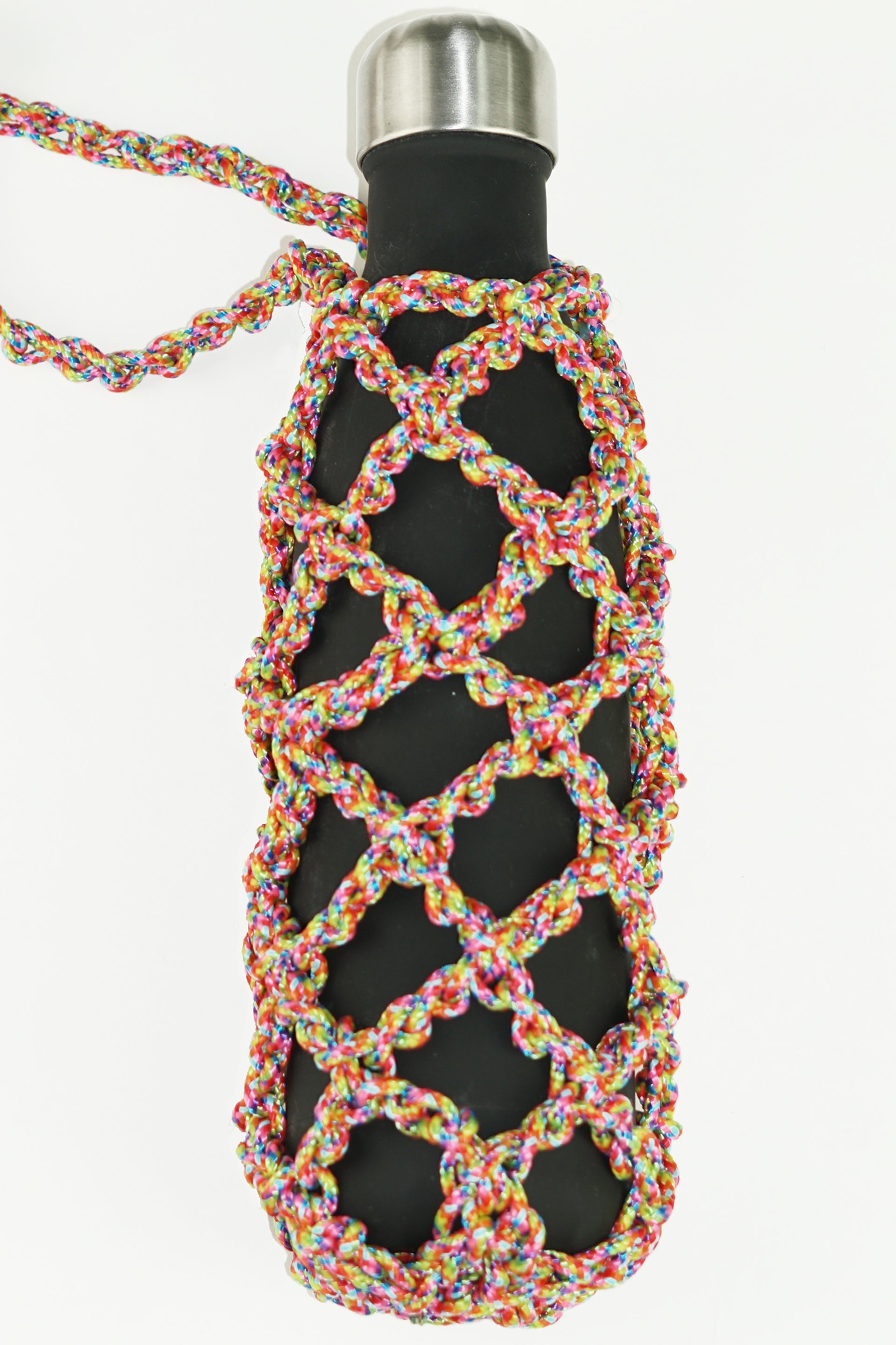 Multicolor water porter made of paracord rope