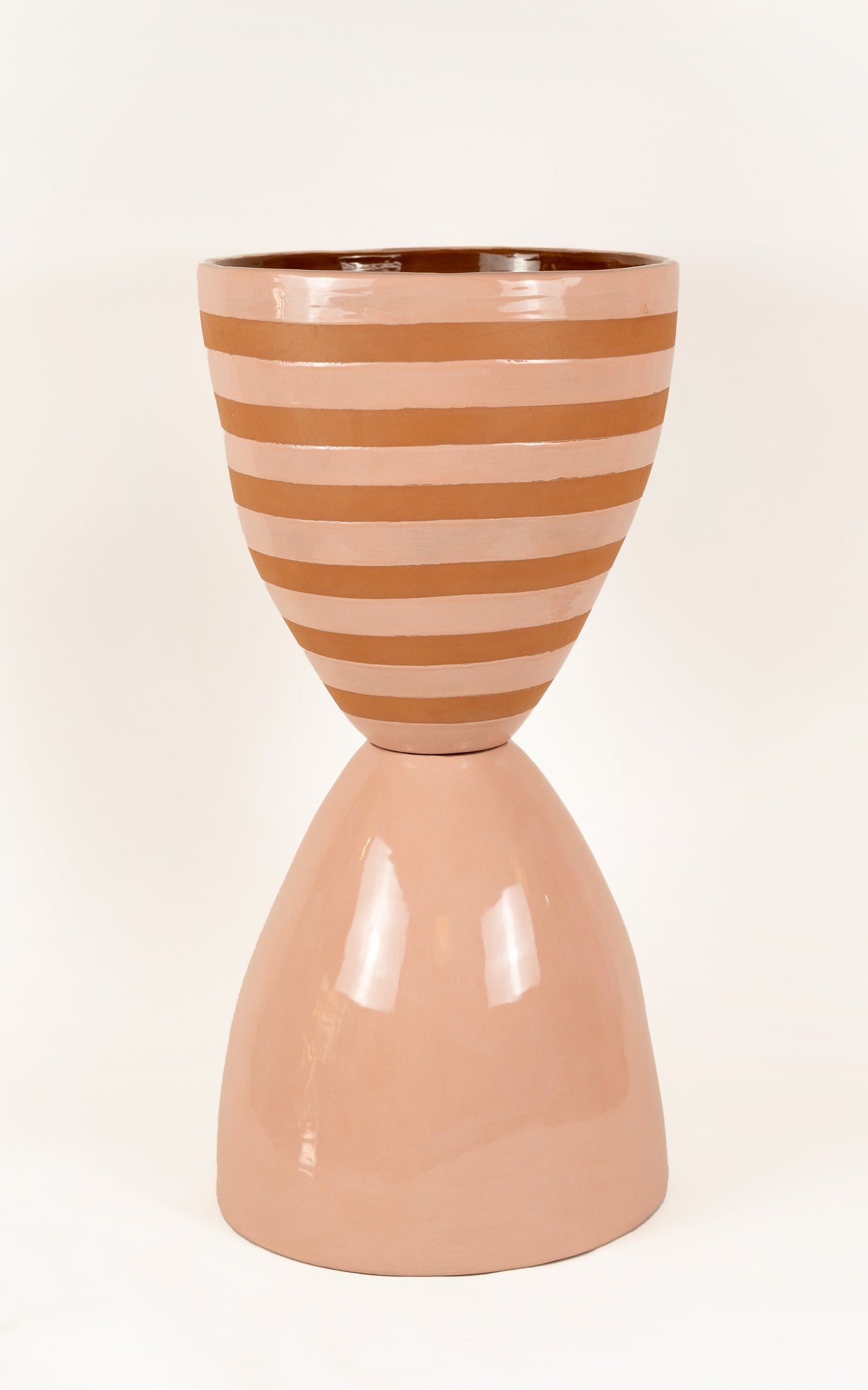 Eggtimer Large Rosa Solid and Stripe